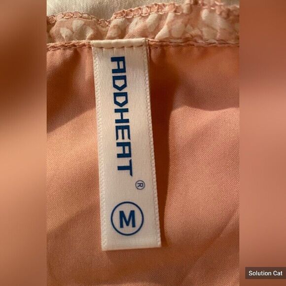 Addheat Dress Women’s Medium Pink Maxi Ruffled Cottagecore Peasant *Read* - Picture 3 of 7